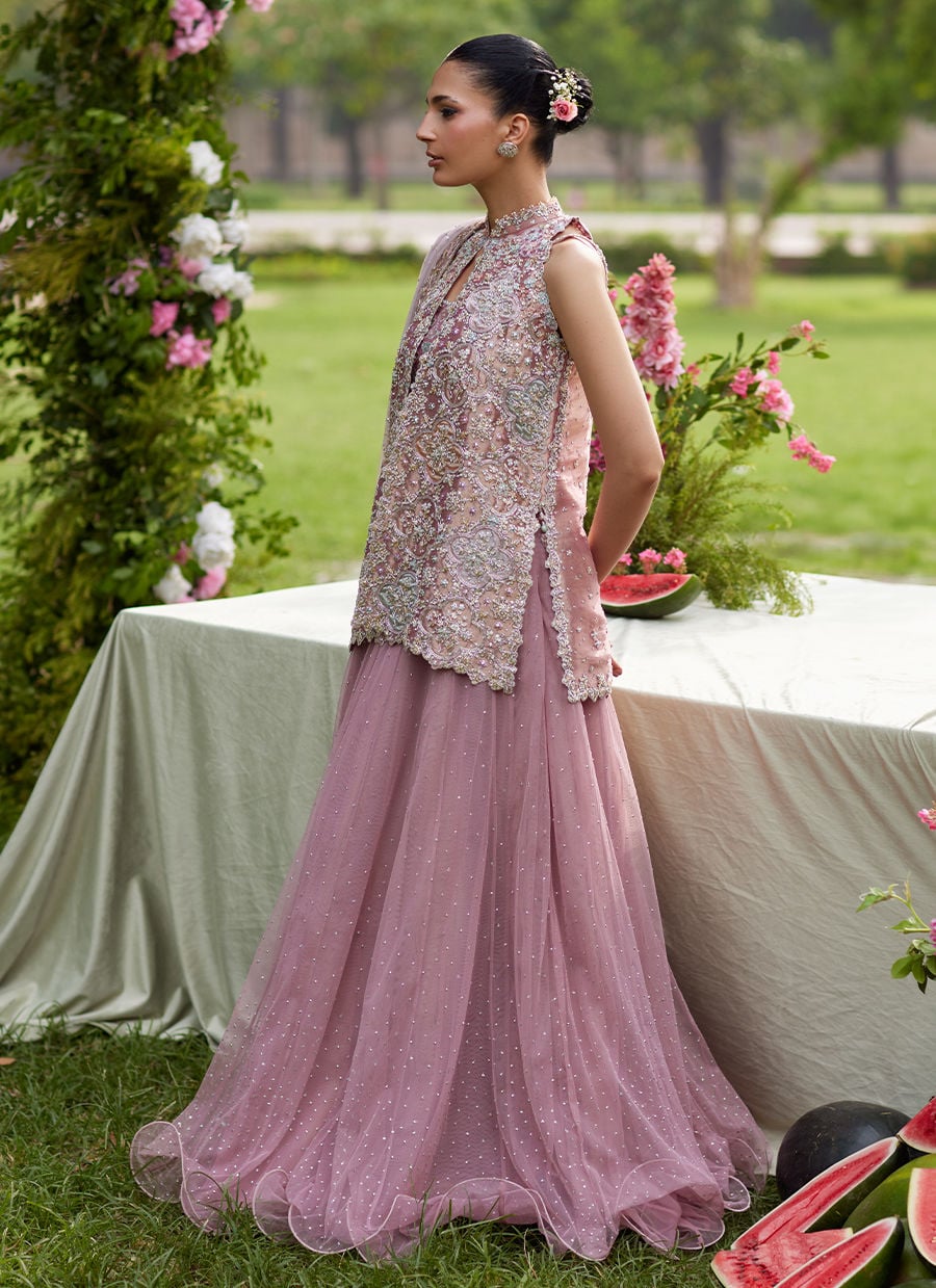 Kirsten Front-Open Shirt and Lehenga