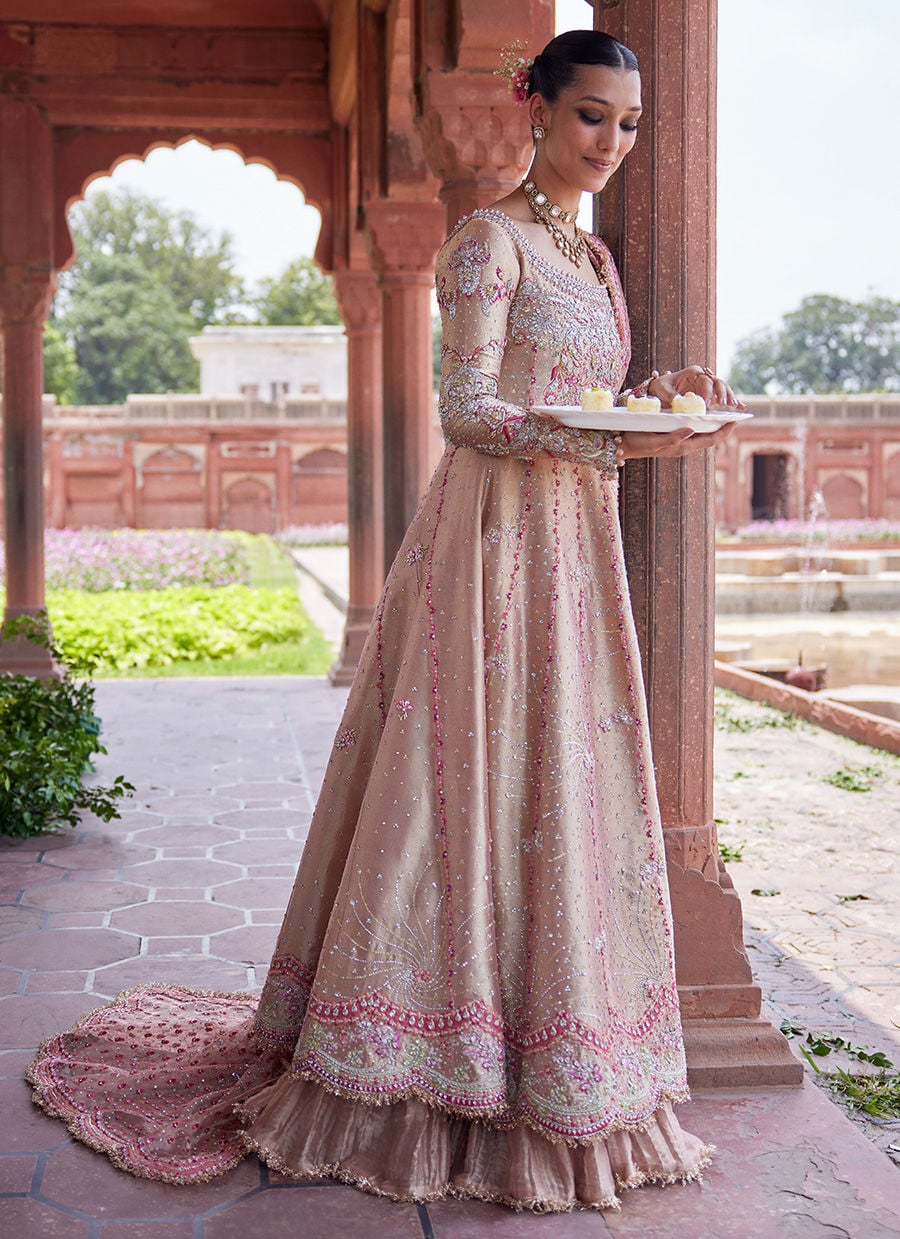 Evanna kalidaar and Crushed Lehenga