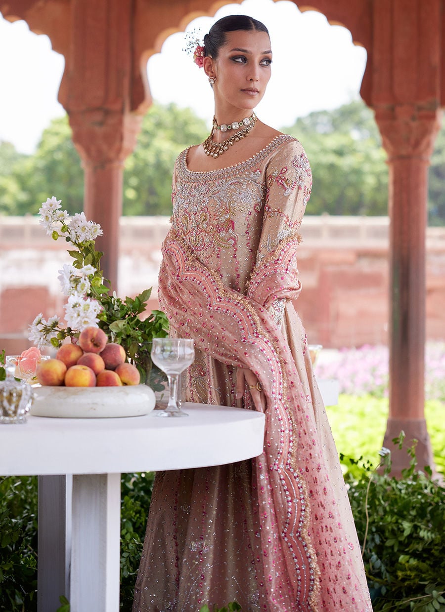 Evanna kalidaar and Crushed Lehenga