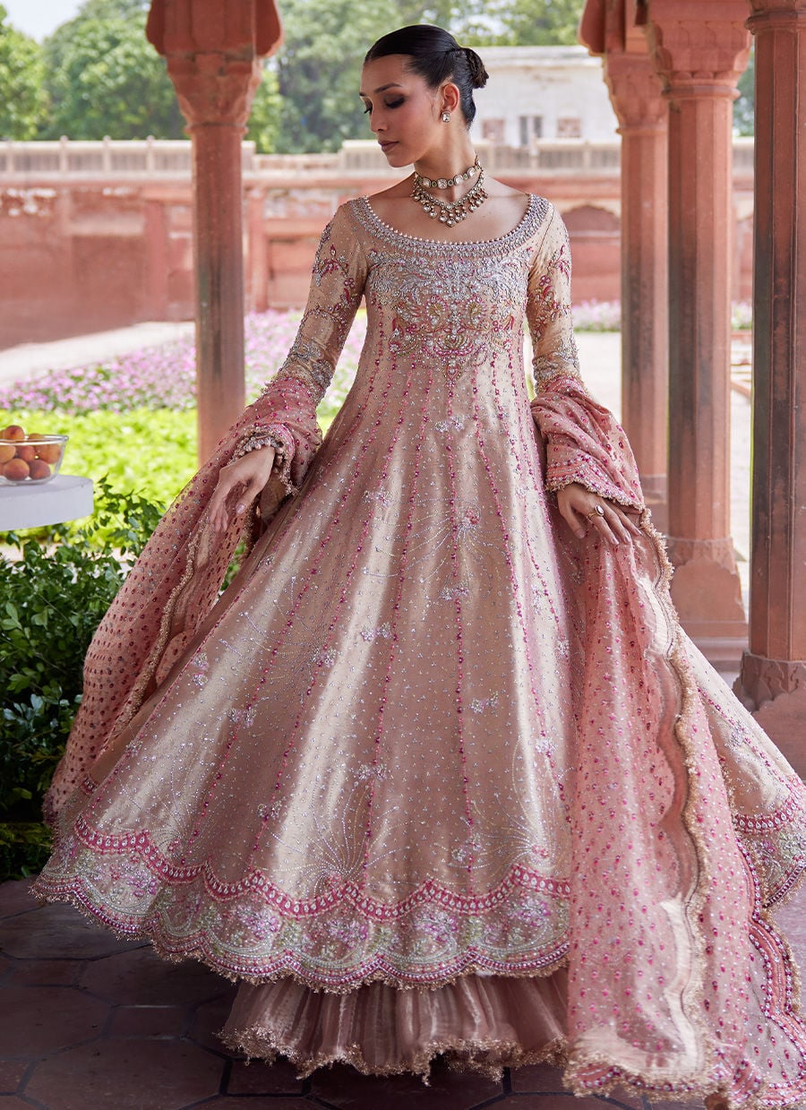 Evanna kalidaar and Crushed Lehenga