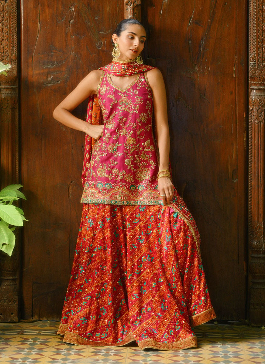 Halima Block Print Shirt And Dhaka