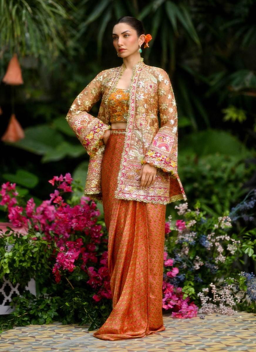 Verity Jacket And Dhoti-Draped