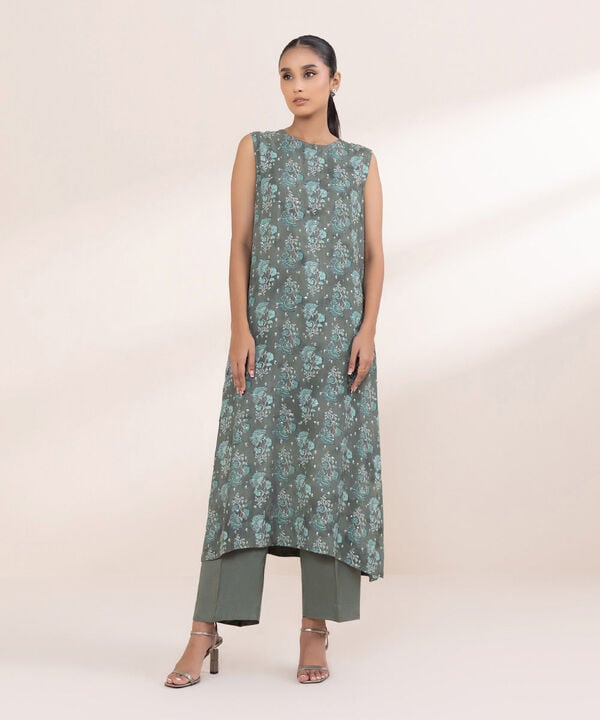 Embroidered Raw Silk Shirt