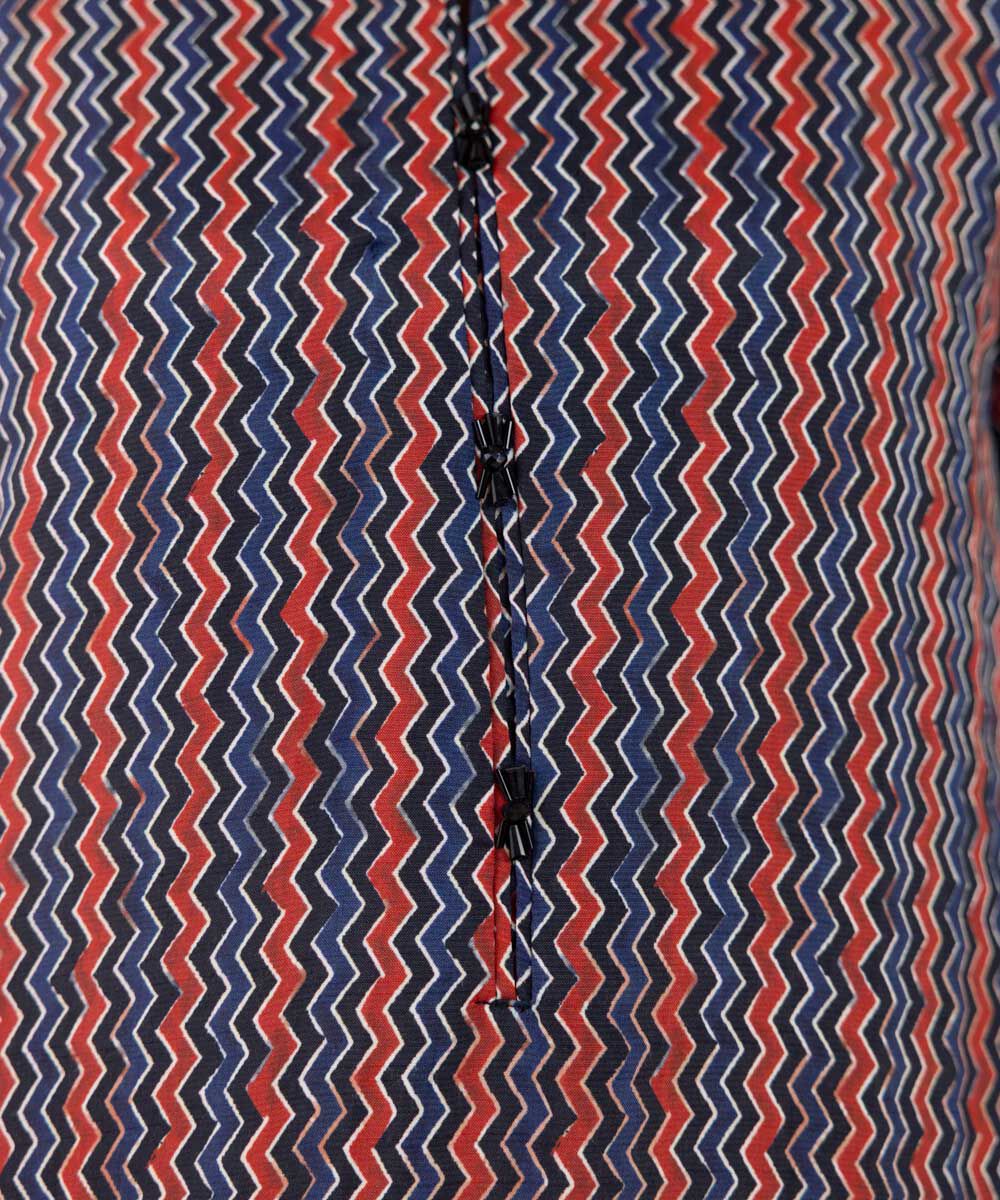 Printed Raw Silk Shirt