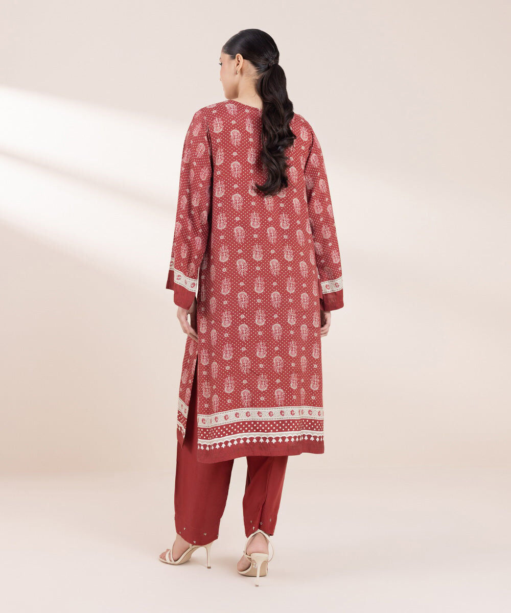 Printed Raw Silk Shirt