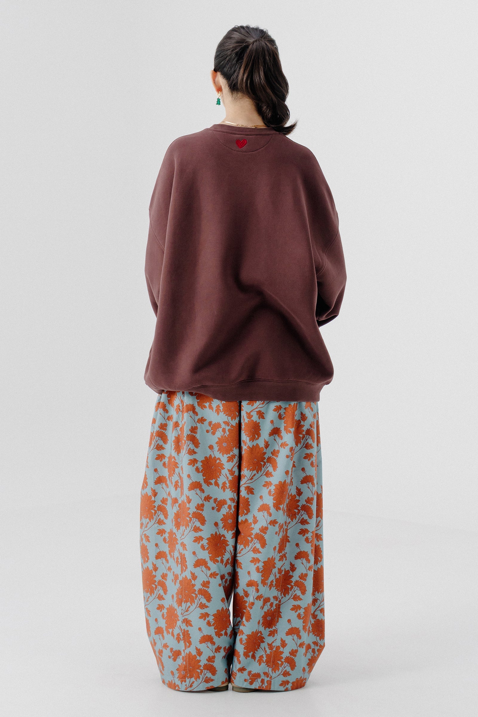 Shalwar Pants - Floral Dusty Blue