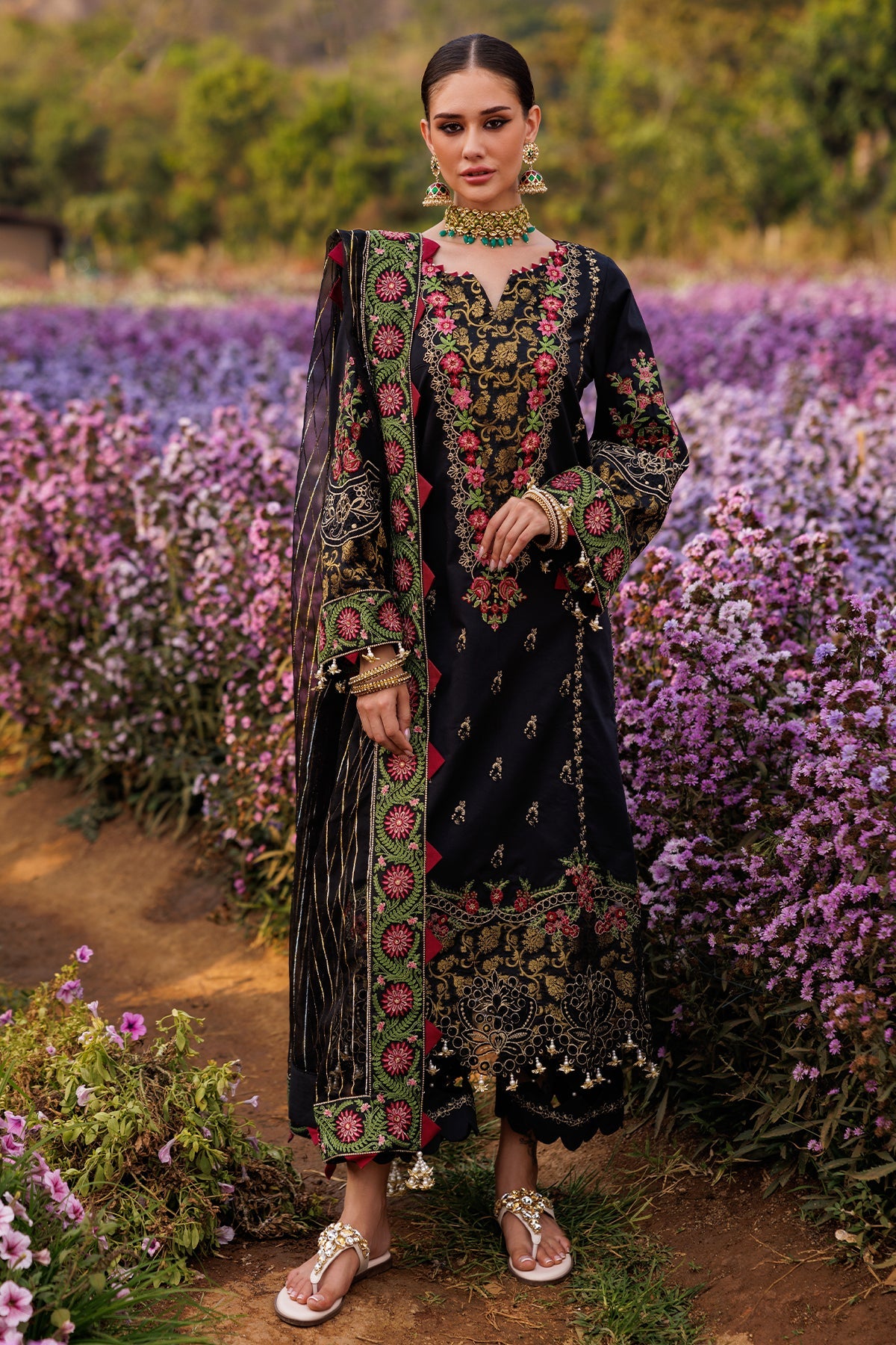 3-PC Unstitched Embroidered Lawn Collection CZ5-03
