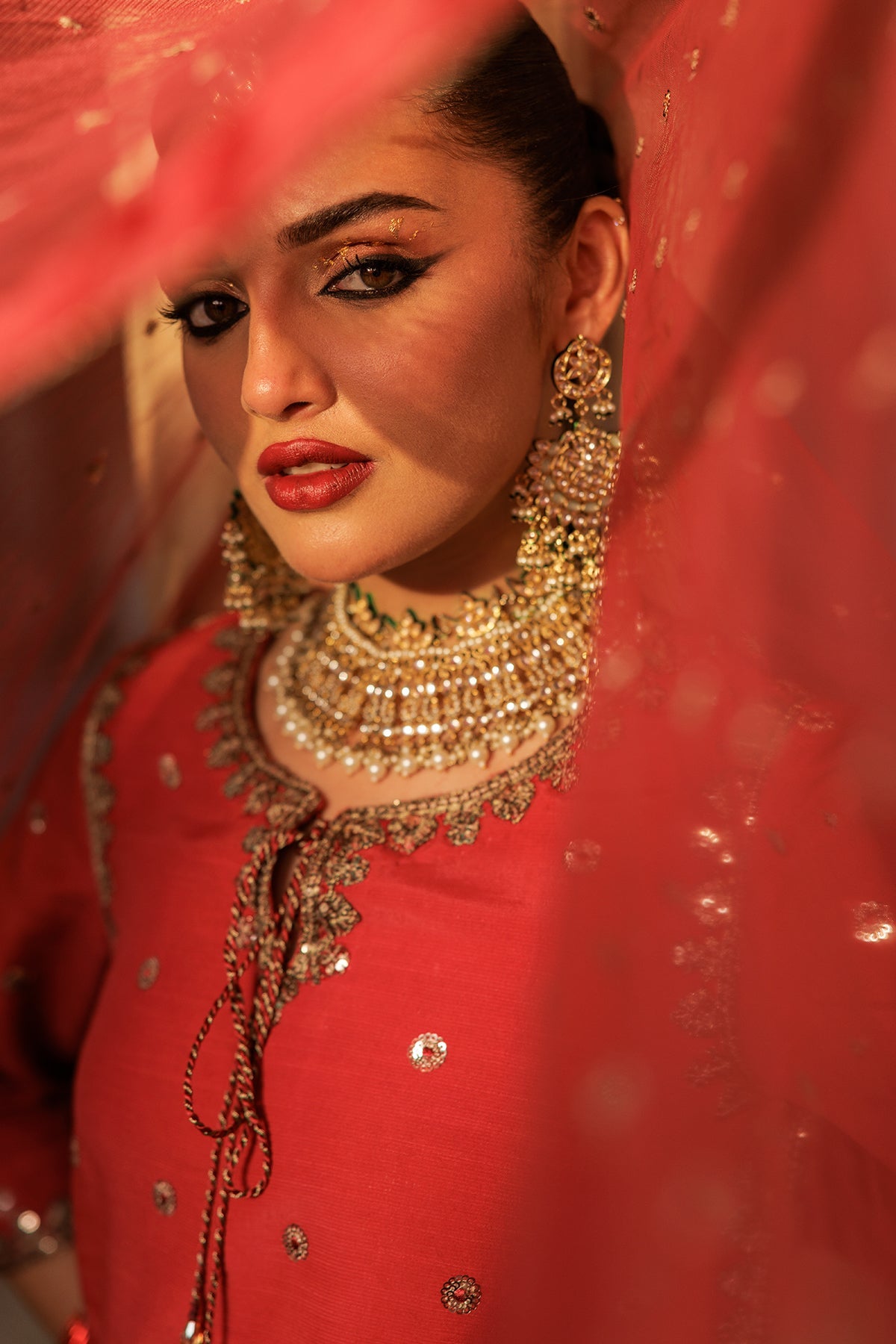 3-PC Embroidered Raw-Silk Suit CMA-5-60