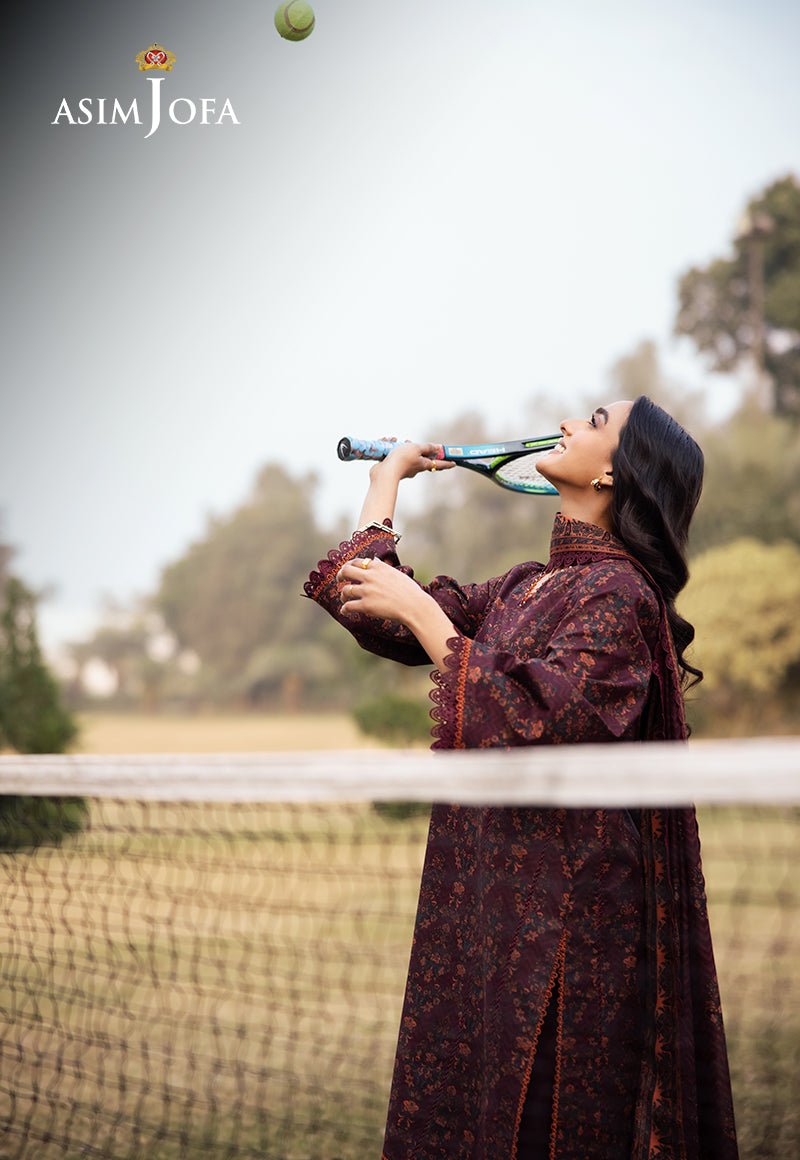 AJUBJD-28 Printed LAWN Stitched 3 PC