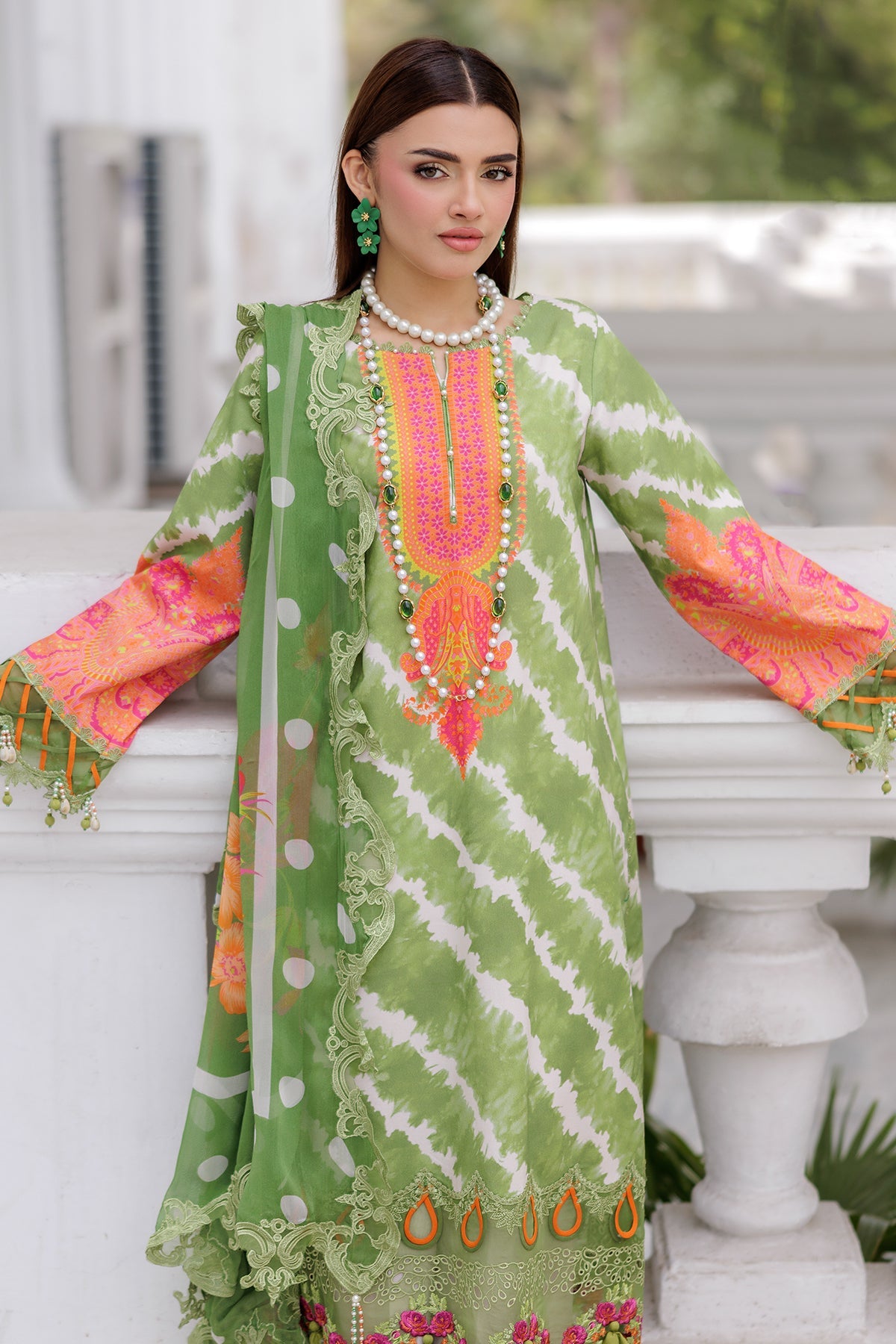 3-PC Unstitched Embroidered Lawn Collection AG6-02 A