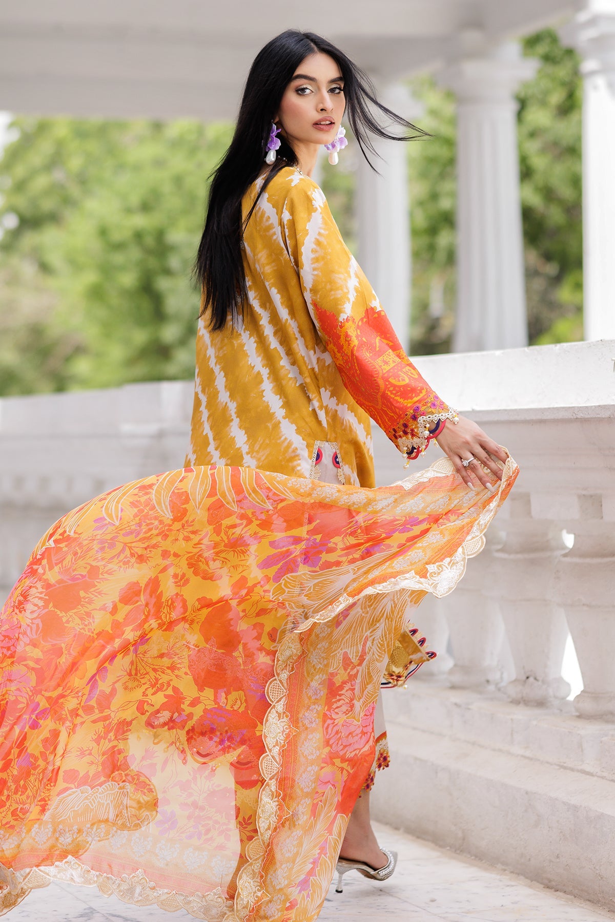 3-PC Unstitched Embroidered Lawn Collection AG6-06 A