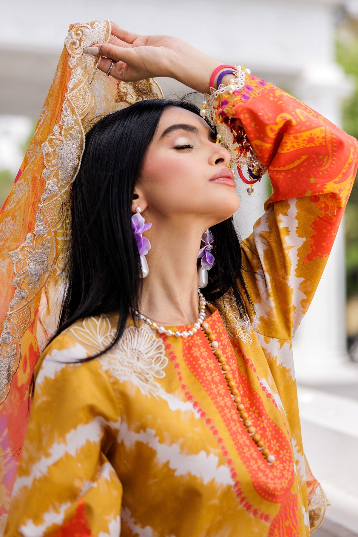 3-PC Unstitched Embroidered Lawn Collection AG6-06 A