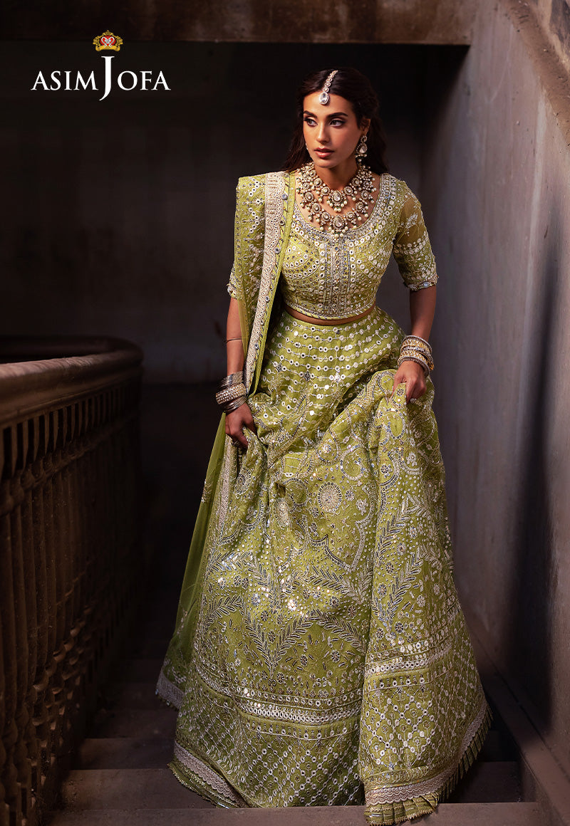 AJKBD-04 EMBROIDERED NET STITCHED 2 PCS