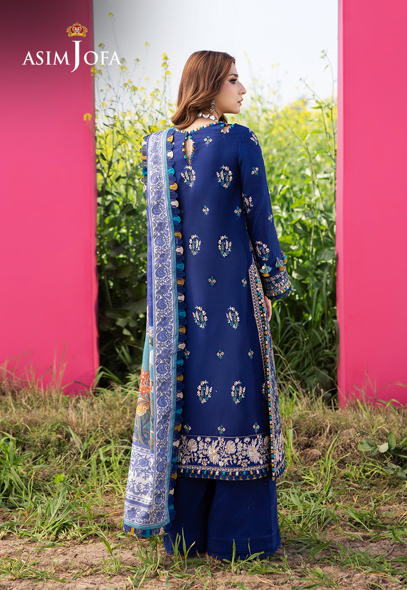 AJELLD-11 EMBROIDERED LAWN Stitched 1PC
