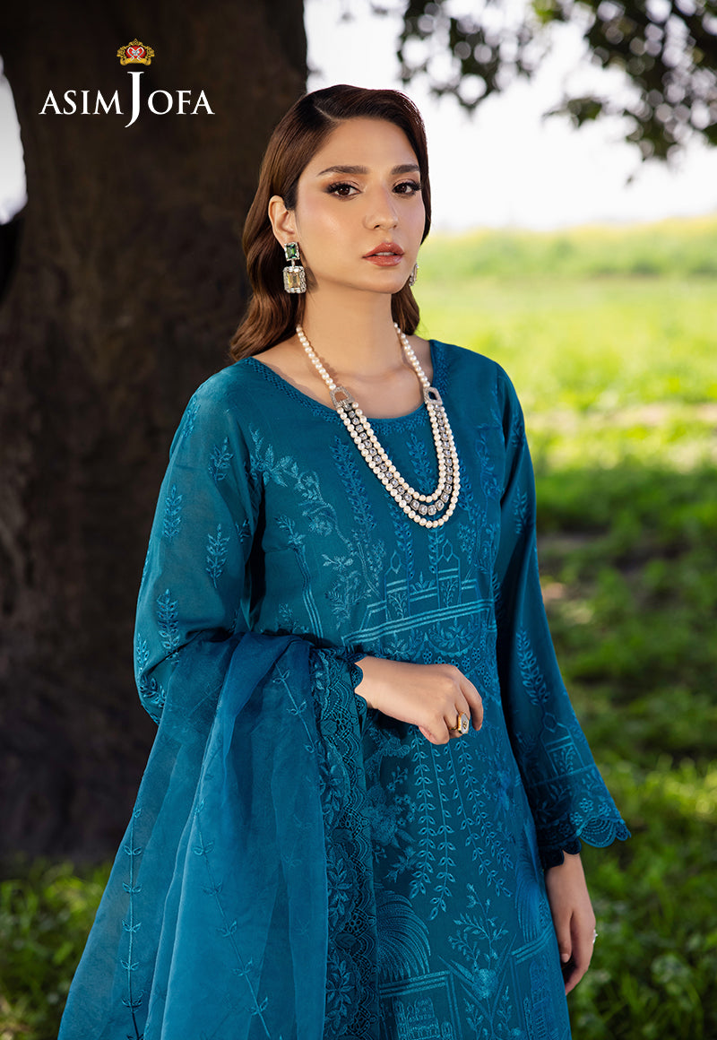 AJELLD-17 EMBROIDERED LAWN STITCHED 3 PCS