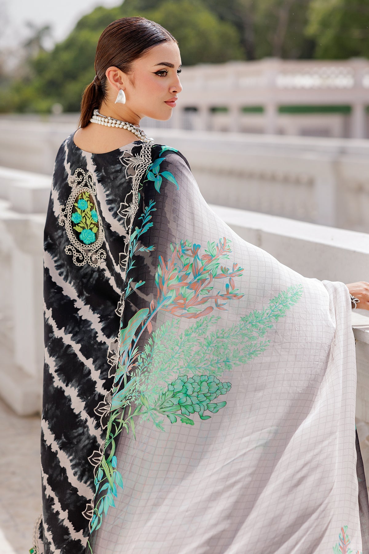 3-PC Unstitched Embroidered Lawn Collection AG6-03 A