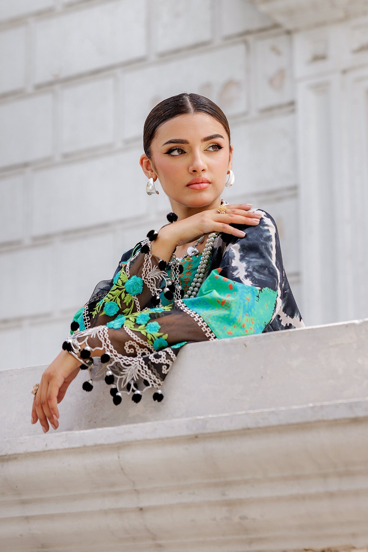 3-PC Unstitched Embroidered Lawn Collection AG6-03 A