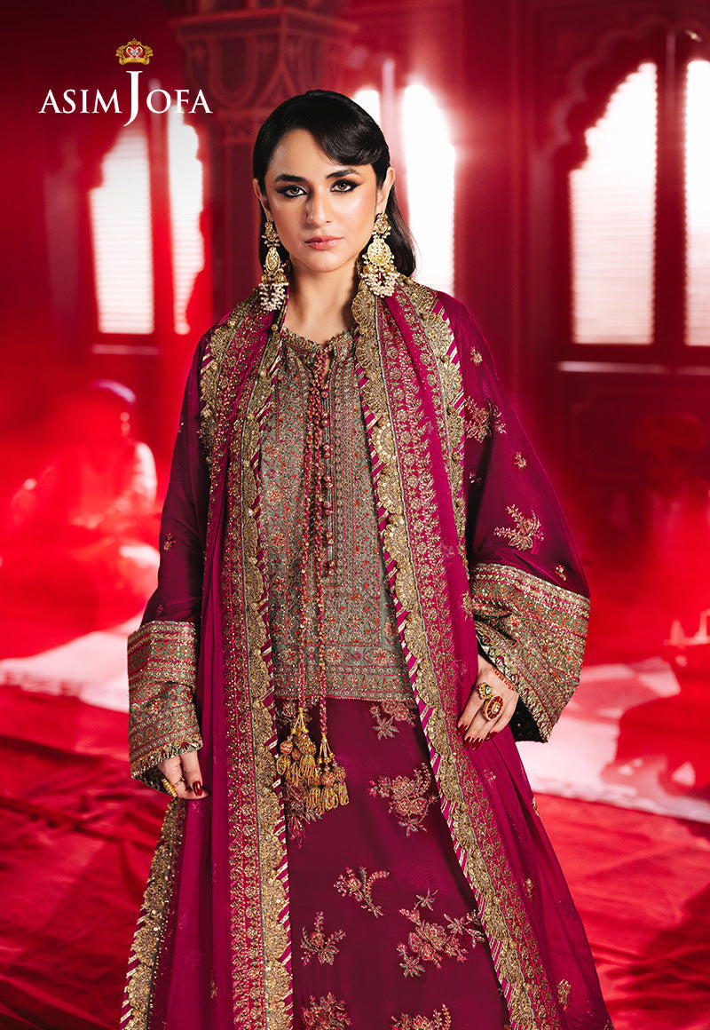 AJMV-06 EMBROIDERED VELVET 2 PCS