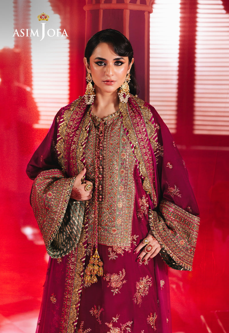 AJMV-06 EMBROIDERED VELVET 2 PCS