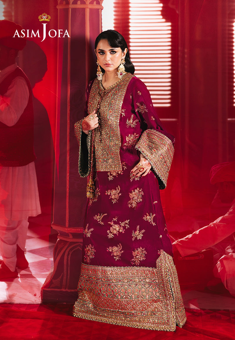 AJMV-06 EMBROIDERED VELVET 2 PCS