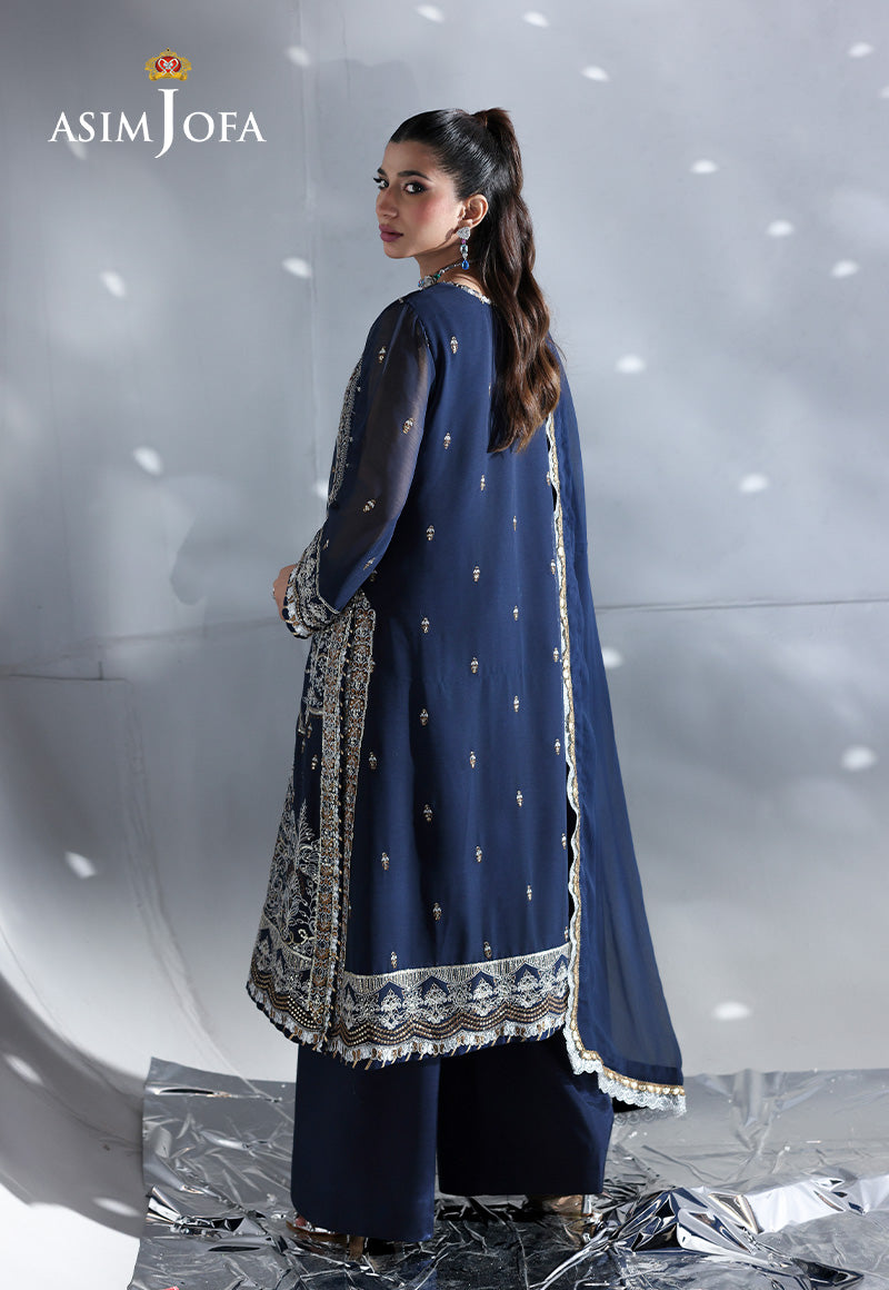 AJUEV-20 EMBROIDERED CHIFFON UNSTITCHED 3 PCS