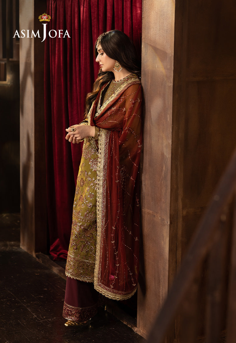 AJFO-07 EMBROIDERED CHIFFON UNSTITCHED 3 PCS