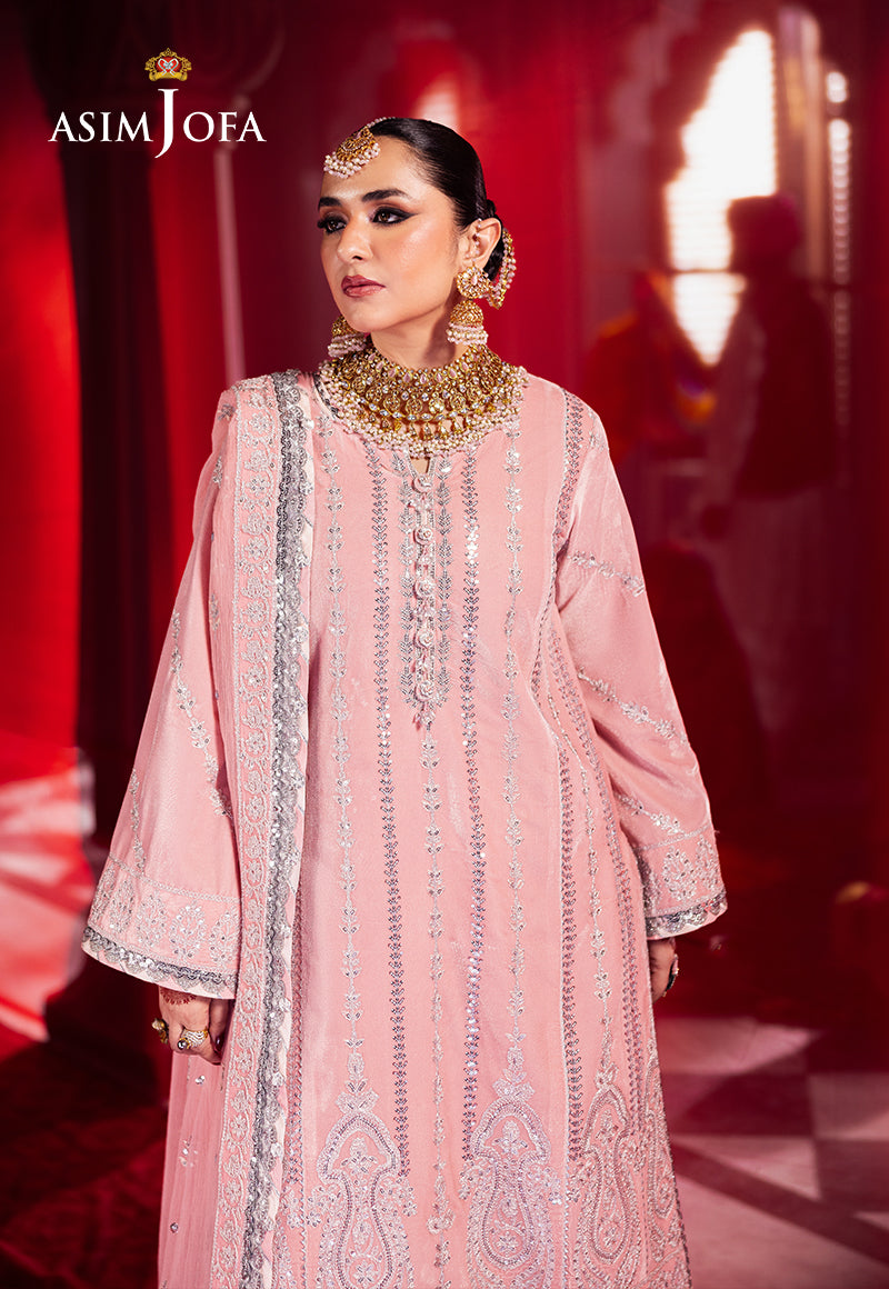 AJMVD-12 EMBROIDERED VELVET STITCHED 3 PCS