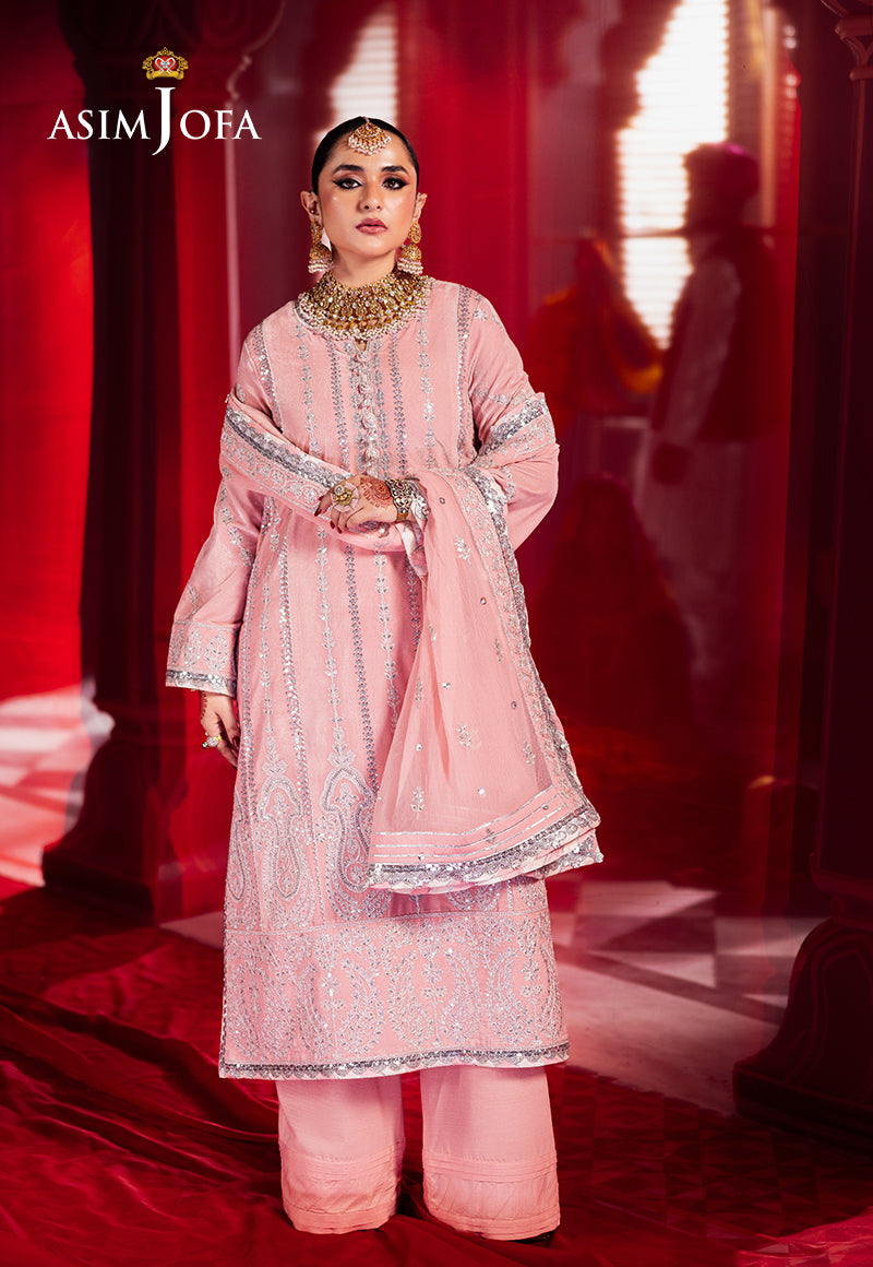 Ajso-120 Unstitched 2 Pcs Shirt Dupatta