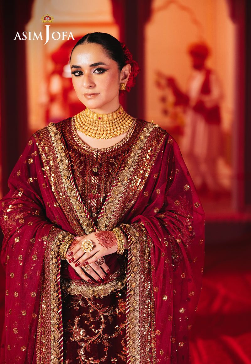 AJMV-02 EMBROIDERED VELVET 3 PCS