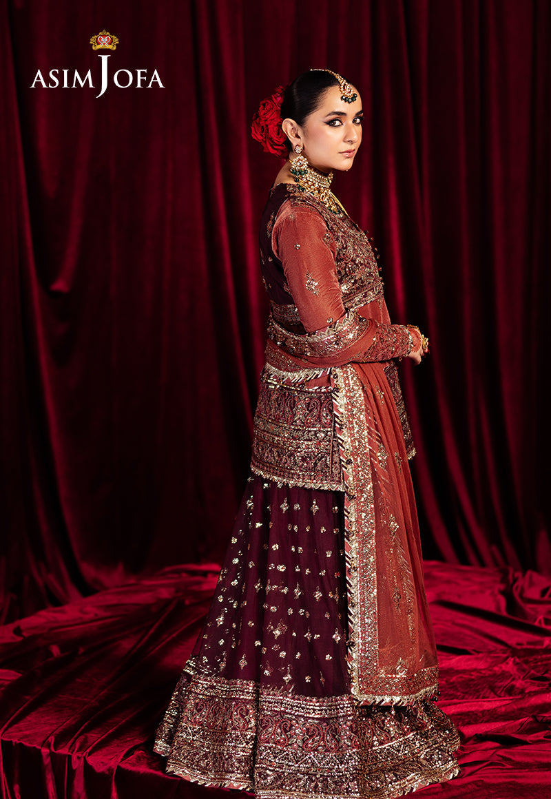 Ajmv-04 Embroidered Velvet 3 Pcs
