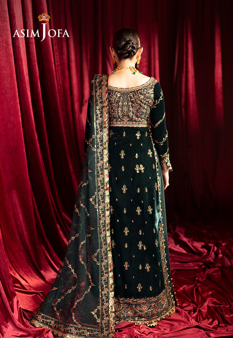 AJMVD-05 EMBROIDERED VELVET STITCHED 3 PCS