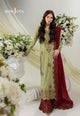 AJIZLD-04 EMBROIDERED RAW SILK Stitched 3 PCS