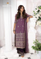 Ajizl-16 Embroidered Chiffon Unstitched 3 Pcs