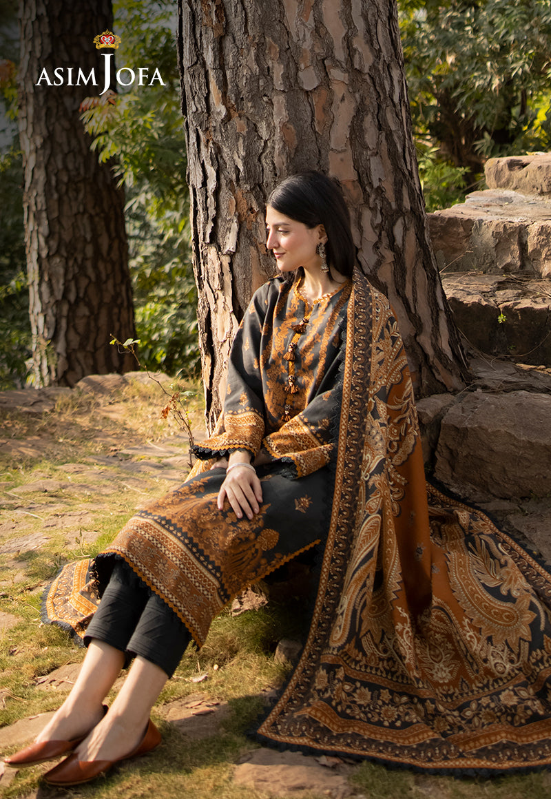 AJUWD-37 PRINTED KHADDAR 3 Pcs