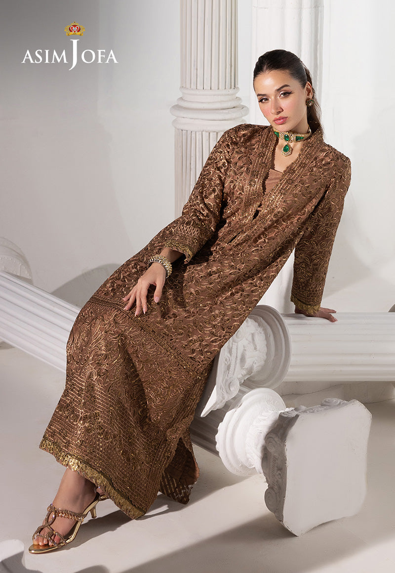 Ajizl-11 Embroidered Chiffon Unstitched 3 Pcs