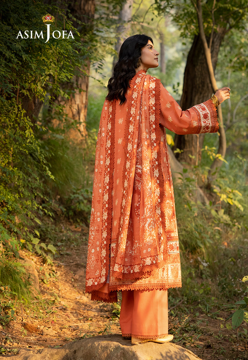 Ajuw-39 Printed Khaddar 3 Pcs