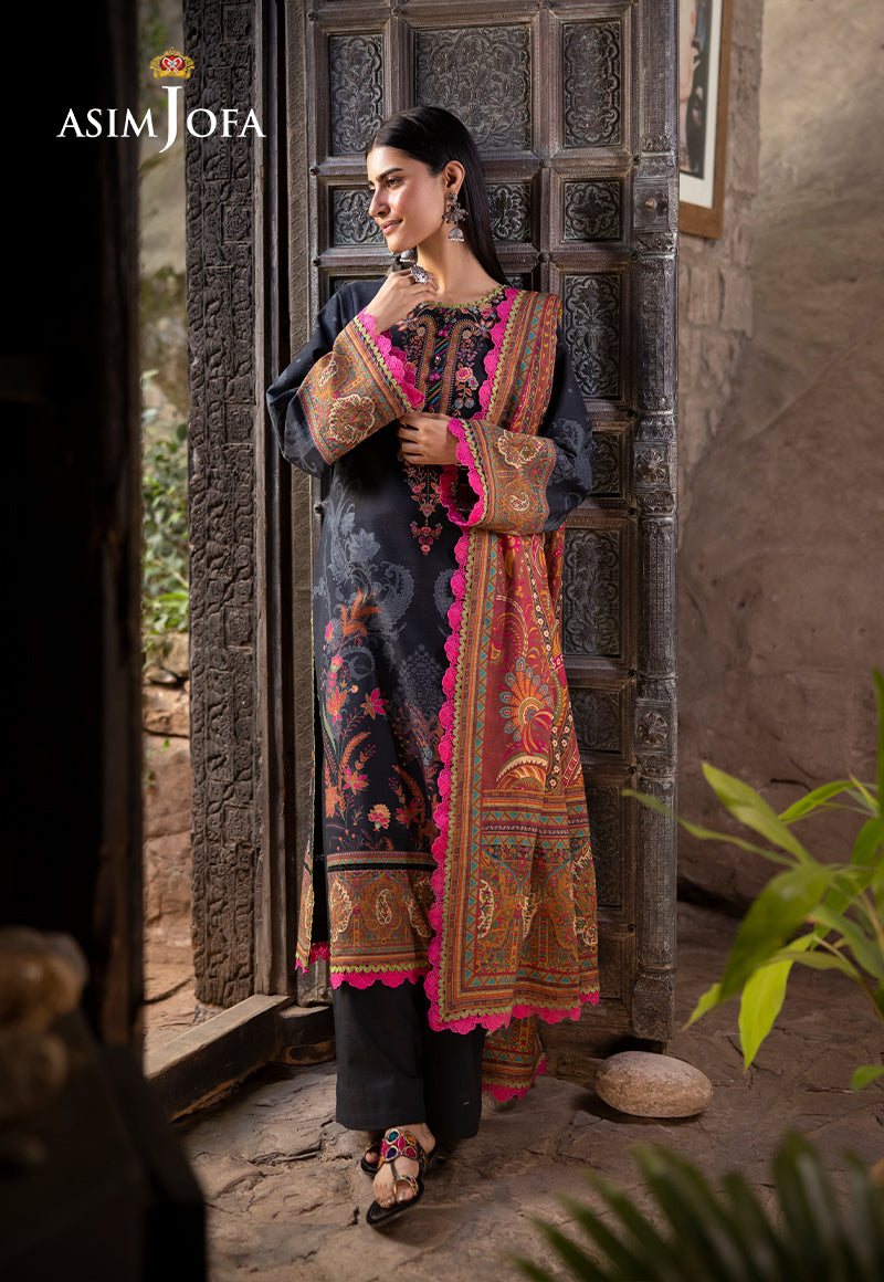 Ajuwd-60 Printed Khaddar 3 Pcs