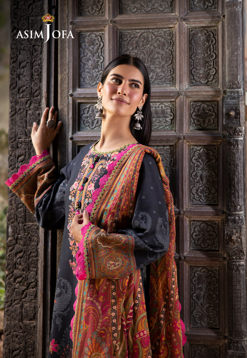 Ajuwd-60 Printed Khaddar 3 Pcs