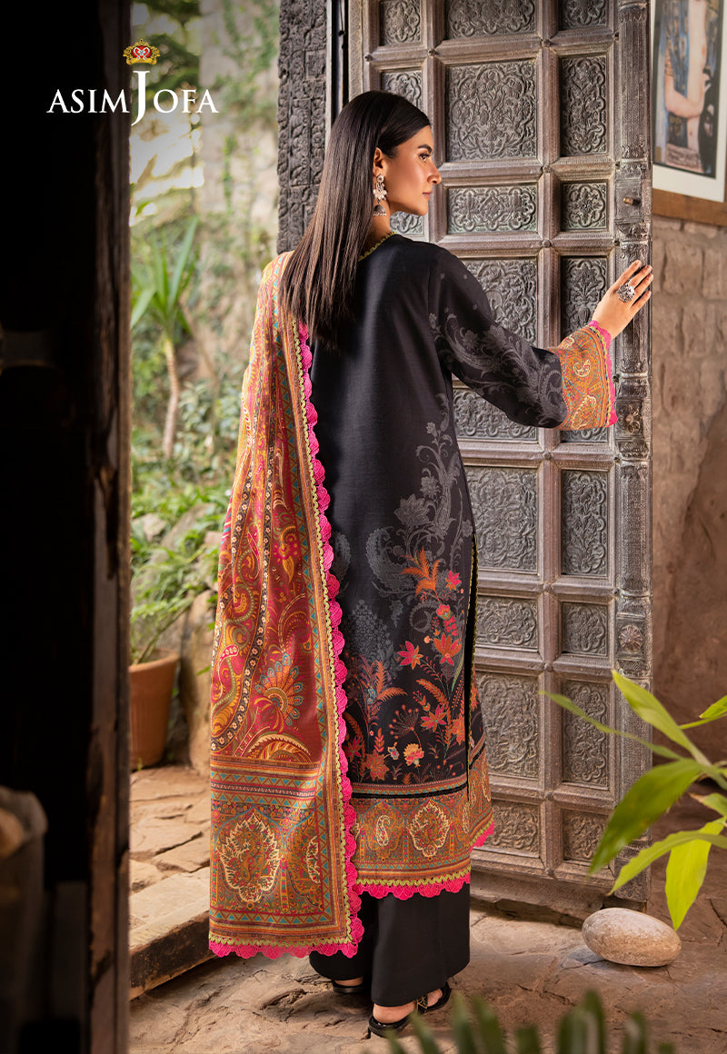 Ajuwd-60 Printed Khaddar 3 Pcs