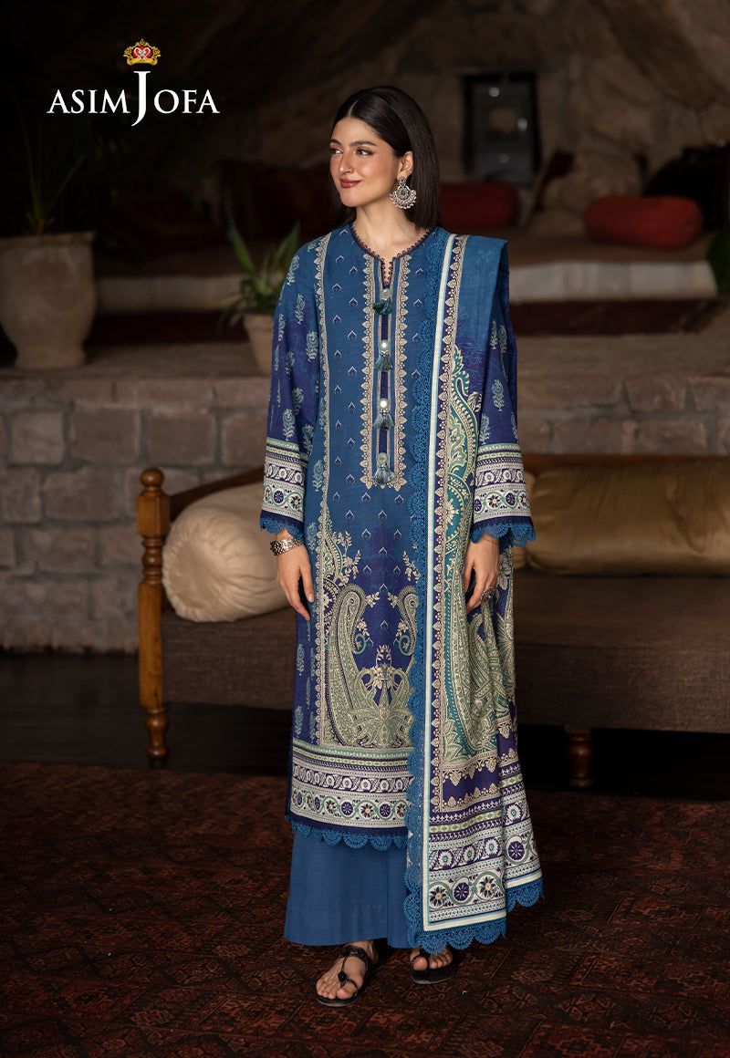AJUWD-46 PRINTED STITCHED 3 PCS