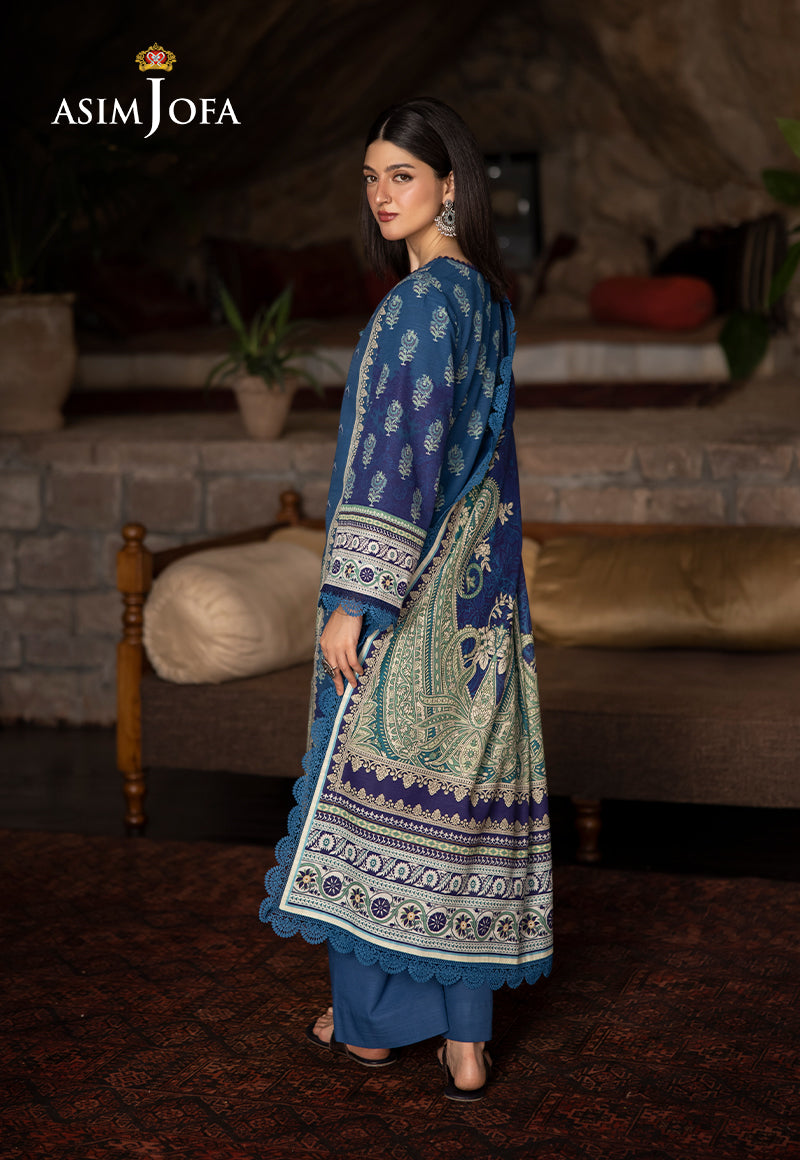AJUWD-46 PRINTED STITCHED 3 PCS