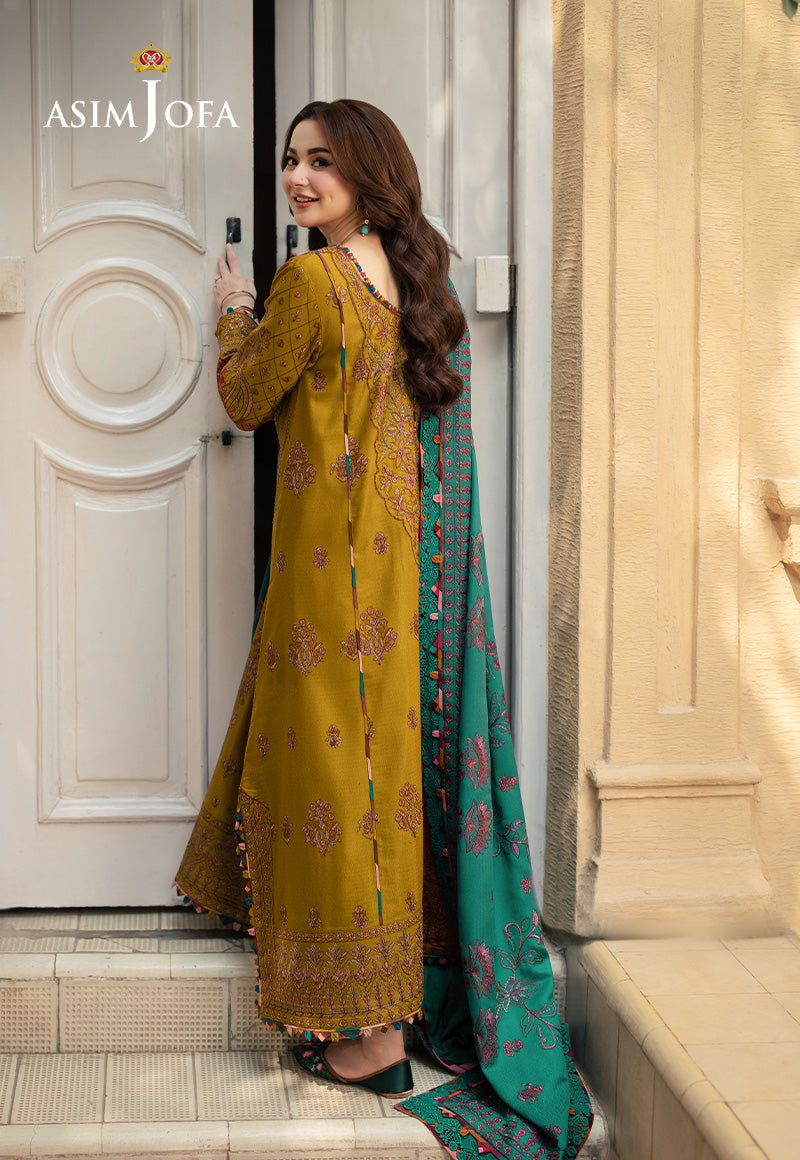 AJUBJD-52 Printed LAWN Stitched 3 PC