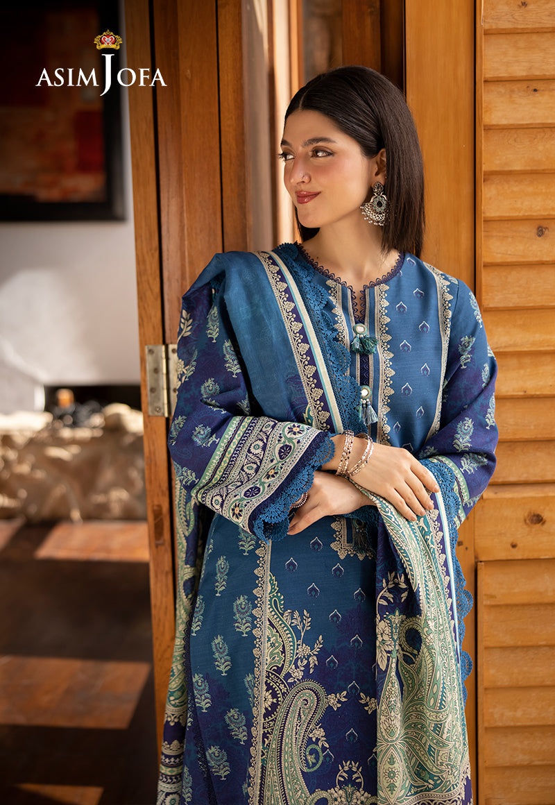 AJUWD-46 PRINTED STITCHED 3 PCS