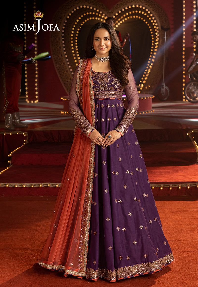 AJLFFD-01 Embroidered Net Stitched 3PCS