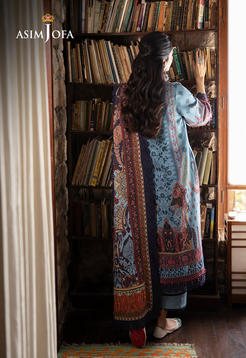 AJUWD-01 EMBROIDERED STITCHED 3 PCS