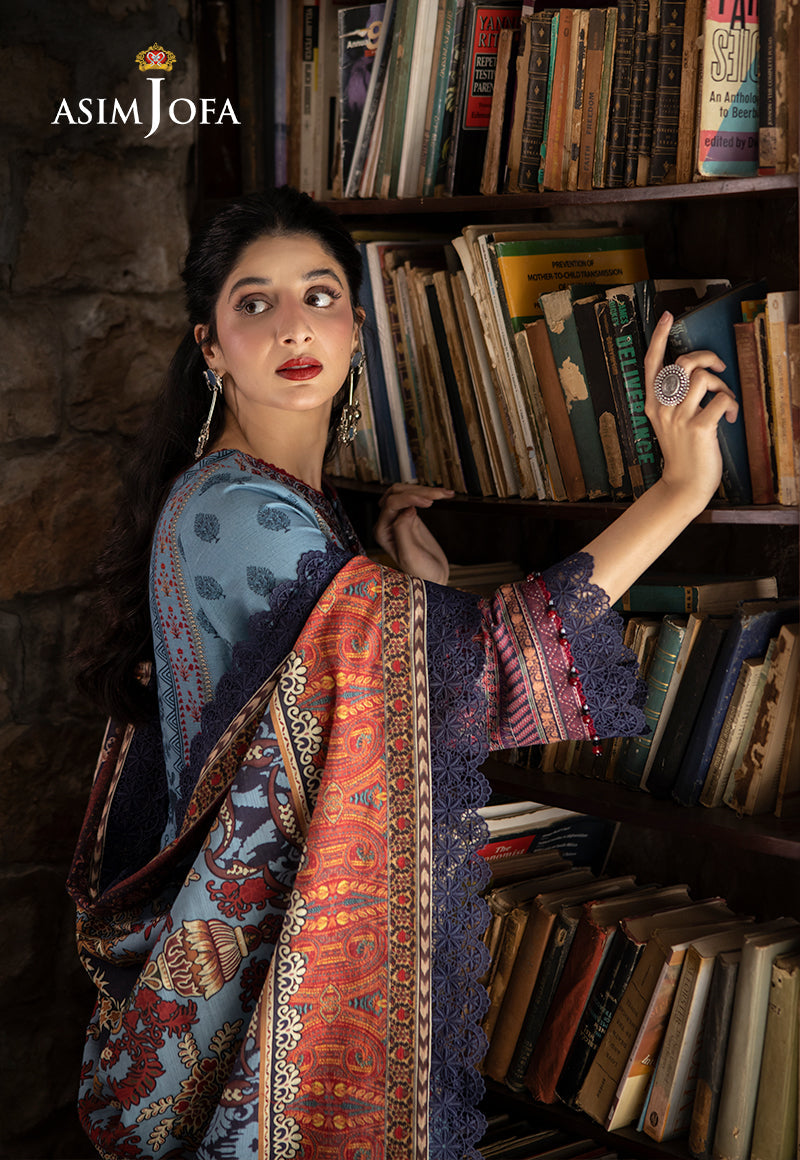 AJUWD-01 EMBROIDERED STITCHED 3 PCS