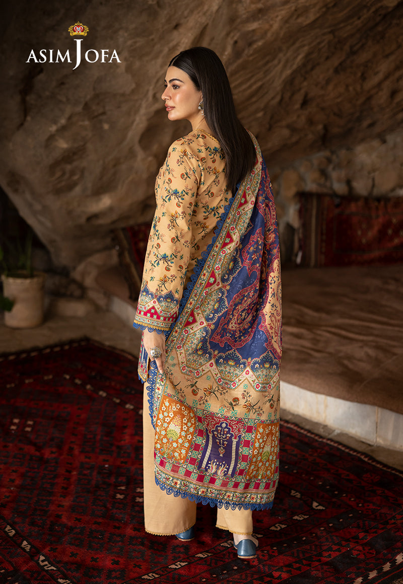 AJUWD-48 PRINTED STITCHED 3 PCS