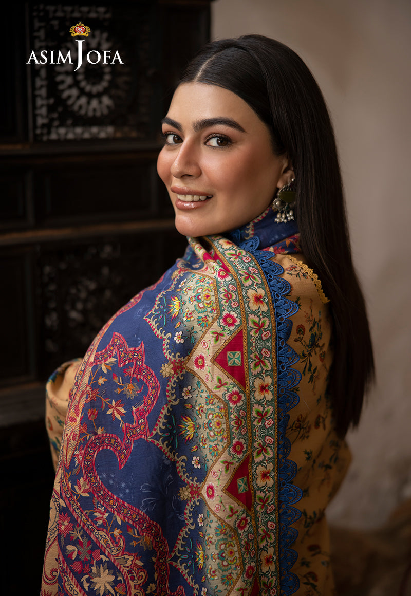 AJUWD-48 PRINTED STITCHED 3 PCS