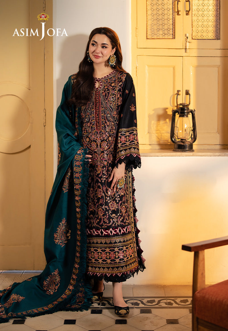 AJUBJD-48 Printed LAWN Stitched 3 PC