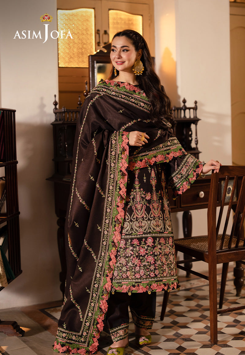AJKID-09 EMBROIDERED STITCHED 3 PCS